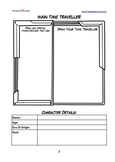 Time Travel Story Worksheet Preview 2